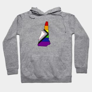 Progress pride flag - New Hampshire Hoodie